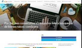 
							         Vivanuncios, el portal inmobiliario más visitado en México: comScore								  
							    