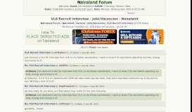 
							         VLA Recruit Interview - Jobs/Vacancies - Nigeria - Nairaland Forum								  
							    