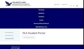 
							         VLA Student Portal - Valrico Lake Advantage Academy								  
							    