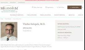 
							         Vlatko Salopek, M.D. - Millennium Physician Group								  
							    