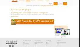 
							         VLC media player - EyeTV capture plugin - VideoLAN								  
							    