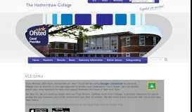 
							         VLE Links - The Hathershaw College								  
							    