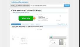 
							         vle.securingthehuman.org at WI. Login Page - Welcome to the ...								  
							    