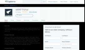 
							         vMAP Portal Reviews and Pricing - 2019 - Capterra								  
							    