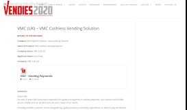 
							         VMC (UK) - VMC Cashless Vending Solution | The Vendies								  
							    