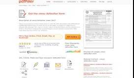 
							         Vmou Defaulter Form - Fill Online, Printable, Fillable, Blank | PDFfiller								  
							    