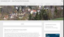 
							         VMS – Einsiedel.net – das Portal für Einsiedel								  
							    