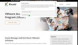 
							         VMware Academic Program (VMAP) – Kivuto								  
							    