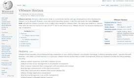 
							         VMware Horizon View - Wikipedia								  
							    