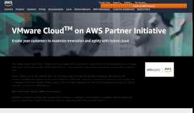 
							         VMware Partner Program - Amazon Web Services								  
							    