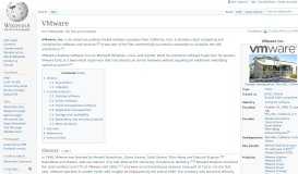 
							         VMware - Wikipedia								  
							    