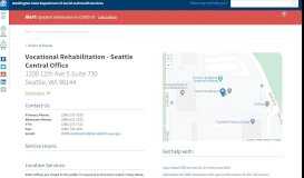 
							         Vocational Rehabilitation - Seattle Central Office | DSHS								  
							    