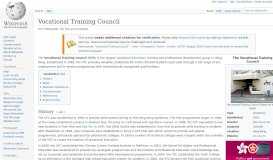 
							         Vocational Training Council - Wikipedia								  
							    