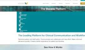 
							         Vocera Platform Features | Vocera								  
							    