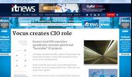 
							         Vocus creates CIO role - Telco/ISP - Networking - Strategy - iTnews								  
							    