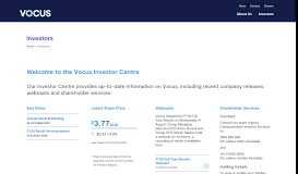 
							         Vocus Group: Home Page								  
							    