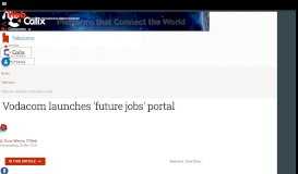 
							         Vodacom launches 'future jobs' portal | ITWeb								  
							    