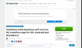 
							         Vodafone India launches self-service My Vodafone app for iOS ...								  
							    