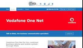 
							         Vodafone One Net for Business | iData								  
							    