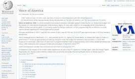 
							         Voice of America - Wikipedia								  
							    