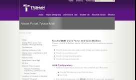 
							         Voice Portal / Voice Mail - Phones - Truman State University								  
							    