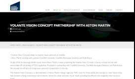 
							         Volante Vision Concept Partnership With Aston Martin - Cranfield ...								  
							    