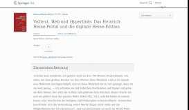 
							         Volltext, Web und Hyperlinks. Das Heinrich-Heine-Portal und die ...								  
							    