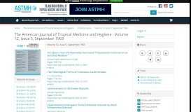 
							         Volume 12, Issue 5 | The American Journal of Tropical Medicine and ...								  
							    