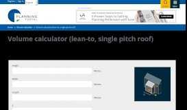 
							         Volume calculator (lean-to, single pitch roof) | Planning Portal								  
							    