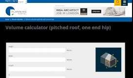 
							         Volume calculator (pitched roof, one end hip) | Planning Portal								  
							    