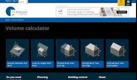 
							         Volume calculator | Planning Portal								  
							    