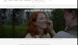 
							         Volunteer at AFTRS | Australian Film Television and Radio School								  
							    