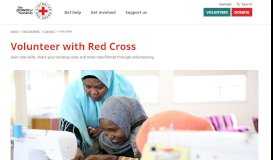
							         Volunteer - Australian Red Cross								  
							    
