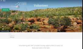 
							         Volunteer - AWC - Australian Wildlife Conservancy								  
							    