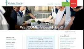 
							         Volunteer – Catholic Charities DC								  
							    