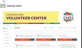 
							         Volunteer Center - Loudoun Cares								  
							    