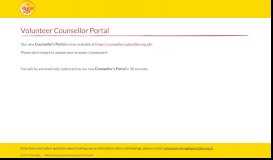 
							         Volunteer Counsellor Portal								  
							    