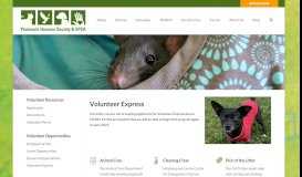 
							         Volunteer Express - Peninsula Humane Society & SPCA								  
							    