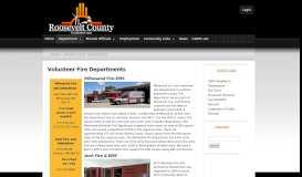 
							         Volunteer Fire Departments | Roosevelt County								  
							    