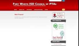 
							         Volunteer! » Fort Worth ISD Council of PTAs								  
							    