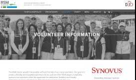 
							         Volunteer Information | RSM Classic PGA TOUR Event								  
							    