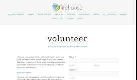 
							         Volunteer - Lifehouse Agency								  
							    