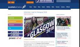
							         Volunteer now for Glasgow 2018 - Scottish Athletics								  
							    