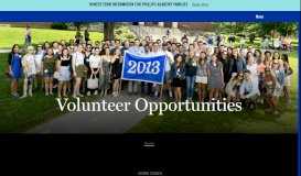 
							         Volunteer Opportunities - Andover | An independent and inclusive ...								  
							    