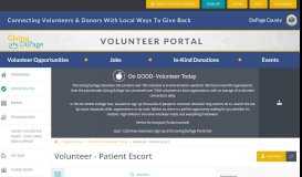 
							         Volunteer - Patient Escort | Giving DuPage								  
							    