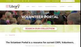 
							         Volunteer Portal - Cedar Rapids Public Library								  
							    