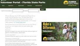 
							         Volunteer Portal - Florida State Parks								  
							    