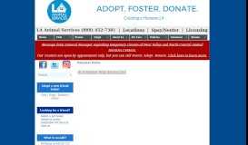 
							         Volunteer Portal | Los Angeles Animal Services								  
							    
