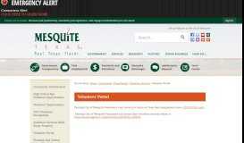 
							         Volunteer Portal | Mesquite, TX - Official Website								  
							    