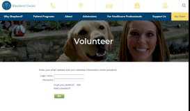 
							         Volunteer Portal - Shepherd Center								  
							    